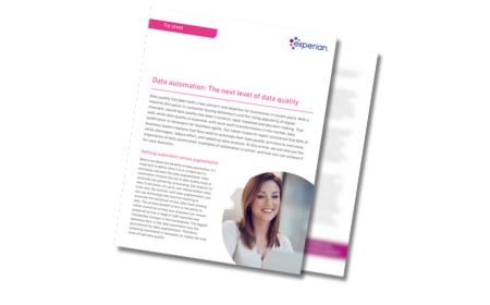 Tip Sheet - Data Automation: The next level of data quality